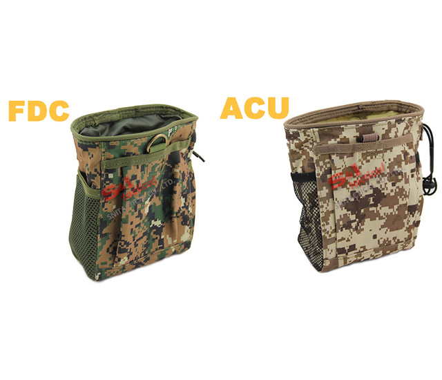 Tactical Folding Mag Recovery Dump Pouch Molle Loop and Hook